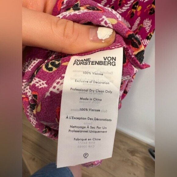 DIANE VON FURSTENBERG - Jenna Printed Crepe Dress - Picture 6 of 8